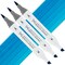 Artfinity Sketch Marker Sets - Set of 3 - Neutral Gray, Vibrant, Professional, Dye-Based Alcohol Markers for Artists, Drawing, Travel, & More